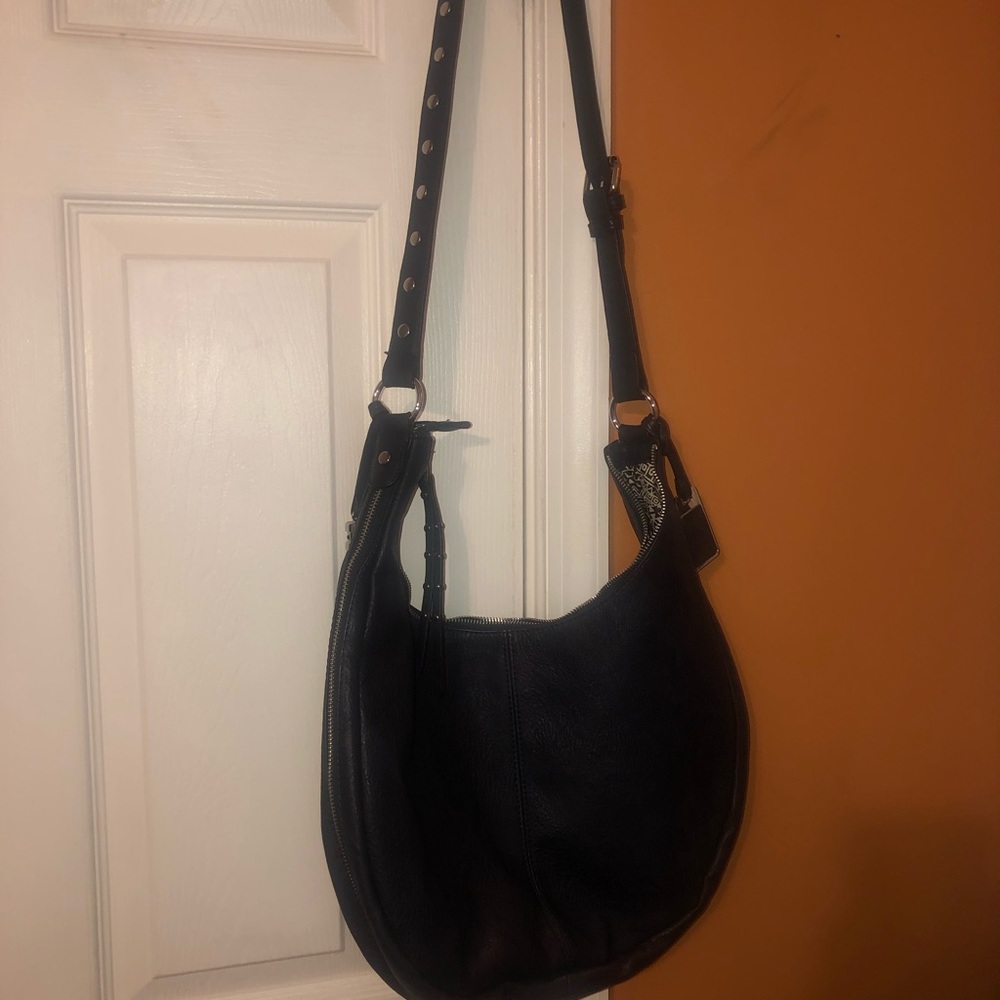Dark blue cross body bag